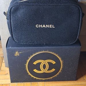 Chanel makeup bag